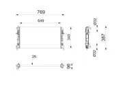 Kühler, Motorkühlung MAHLE CR 2448 000P