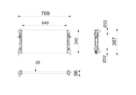 Kühler, Motorkühlung MAHLE CR 2448 000P Bild Kühler, Motorkühlung MAHLE CR 2448 000P
