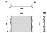 Kühler, Motorkühlung MAHLE CR 2865 000P