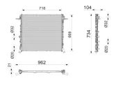 Kühler, Motorkühlung MAHLE CR 2868 000P