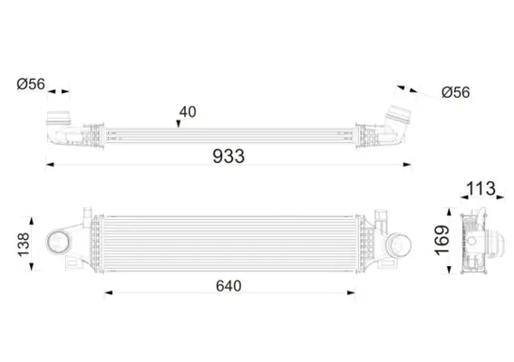 Ladeluftkühler MAHLE CI 776 000P