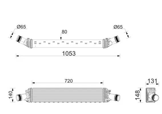 Ladeluftkühler MAHLE CI 778 000P