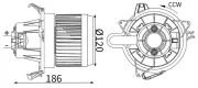 Innenraumgebläse 12 V MAHLE AB 452 000S
