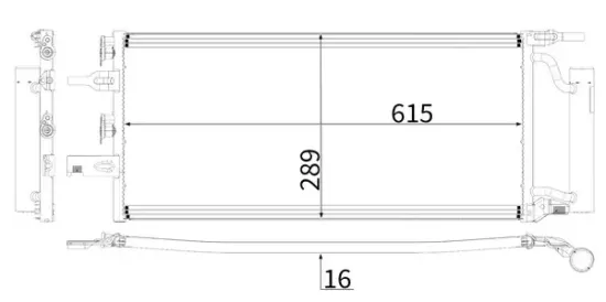 Kondensator, Klimaanlage MAHLE AC 893 000P Bild Kondensator, Klimaanlage MAHLE AC 893 000P