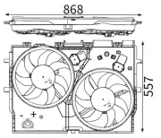 Lüfter, Motorkühlung MAHLE CFF 229 000S