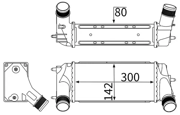 Ladeluftkühler MAHLE CI 700 000S