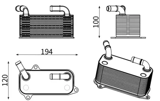 Ölkühler, Automatikgetriebe MAHLE CLC 392 000S Bild Ölkühler, Automatikgetriebe MAHLE CLC 392 000S
