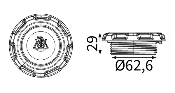 Verschlussdeckel, Kühler MAHLE CRB 146 000S