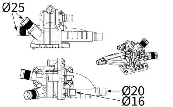 Thermostat, Kühlmittel MAHLE TH 66 83 Bild Thermostat, Kühlmittel MAHLE TH 66 83