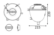Ausgleichsbehälter, Kühlmittel MAHLE CRT 404 000S