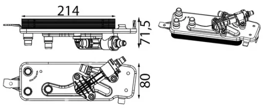 Ölkühler, Automatikgetriebe MAHLE CLC 90 000S Bild Ölkühler, Automatikgetriebe MAHLE CLC 90 000S