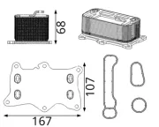 Ölkühler, Motoröl MAHLE CLC 421 000S