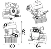 Ölkühler, Motoröl MAHLE CLC 436 000S