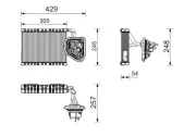 Verdampfer, Klimaanlage MAHLE AE 295 000P