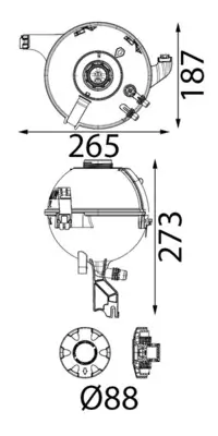 Ausgleichsbehälter, Kühlmittel MAHLE CRT 347 000S