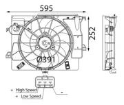 Lüfter, Motorkühlung MAHLE CFF 740 000S