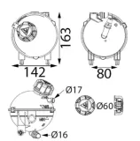 Ausgleichsbehälter, Kühlmittel MAHLE CRT 177 001S