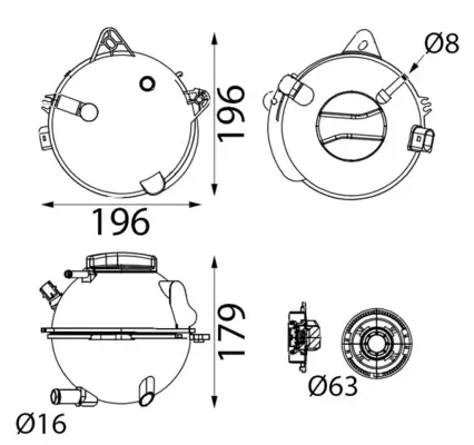 Ausgleichsbehälter, Kühlmittel MAHLE CRT 401 000S Bild Ausgleichsbehälter, Kühlmittel MAHLE CRT 401 000S