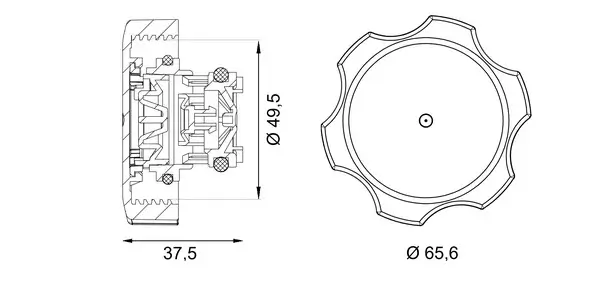 Verschlussdeckel, Kühlmittelbehälter MAHLE CRTC 9 000S
