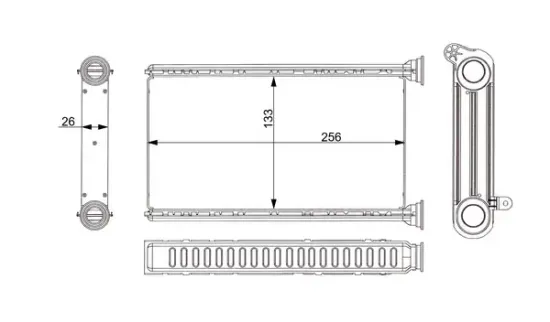 Wärmetauscher, Innenraumheizung MAHLE AH 377 000S Bild Wärmetauscher, Innenraumheizung MAHLE AH 377 000S