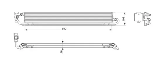 Ölkühler, Automatikgetriebe MAHLE CLC 108 000P Bild Ölkühler, Automatikgetriebe MAHLE CLC 108 000P