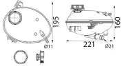 Ausgleichsbehälter, Kühlmittel MAHLE CRT 358 000S