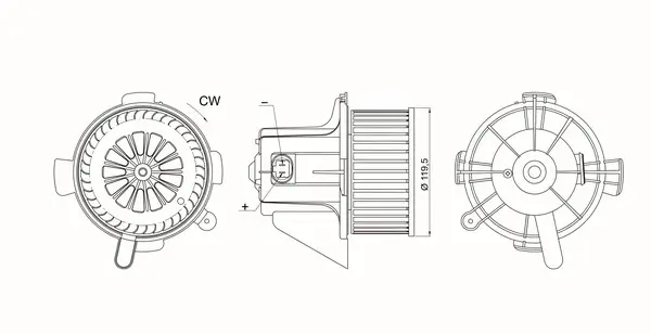 Innenraumgebläse 12 V MAHLE AB 32 000S