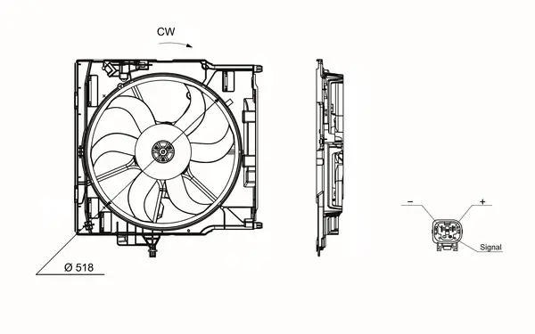 Lüfter, Motorkühlung MAHLE CFF 655 000S