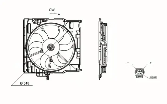 Lüfter, Motorkühlung MAHLE CFF 655 000S Bild Lüfter, Motorkühlung MAHLE CFF 655 000S