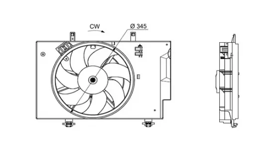 Lüfter, Motorkühlung MAHLE CFF 559 000S Bild Lüfter, Motorkühlung MAHLE CFF 559 000S
