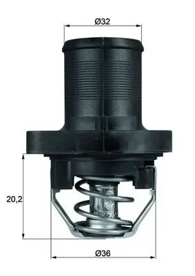 Thermostat, Kühlmittel MAHLE TI 47 89 Bild Thermostat, Kühlmittel MAHLE TI 47 89