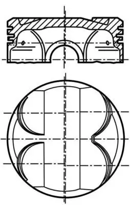 Kolben MAHLE 081 PI 00101 002