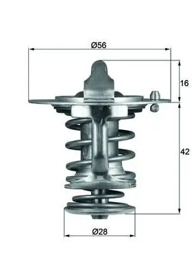 Thermostat, Kühlmittel MAHLE TX 83 76D