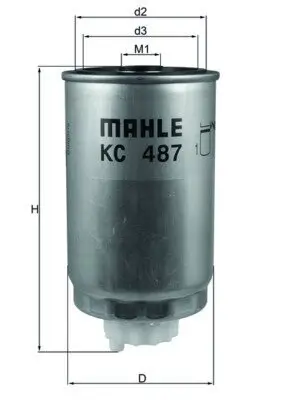 Kraftstofffilter MAHLE KC 487