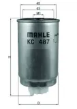 Kraftstofffilter MAHLE KC 487