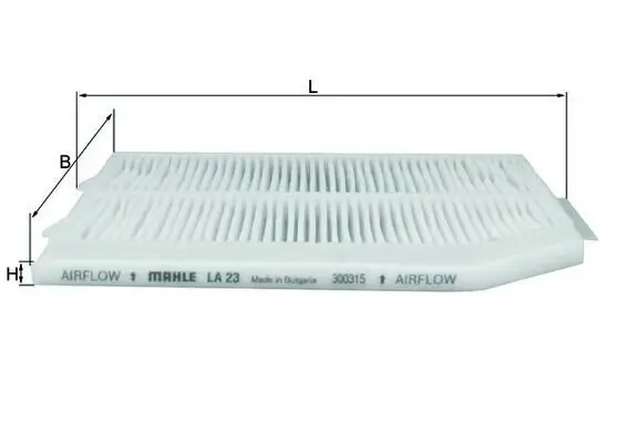 Filter, Innenraumluft MAHLE LA 23