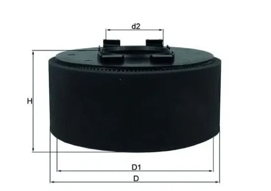 Luftfilter MAHLE LX 870 Bild Luftfilter MAHLE LX 870