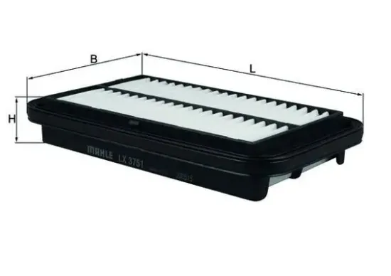 Luftfilter MAHLE LX 3751 Bild Luftfilter MAHLE LX 3751
