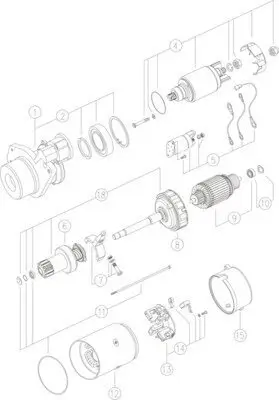 Starter 24 V 4,0 kW MAHLE MS 139 Bild Starter 24 V 4,0 kW MAHLE MS 139