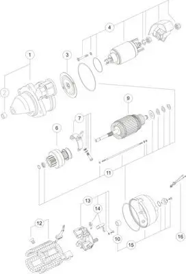 Starter 12 V 2,7 kW MAHLE MS 51