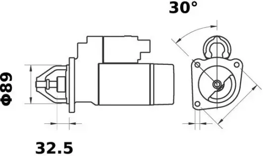Starter 12 V 3,2 kW MAHLE MS 299 Bild Starter 12 V 3,2 kW MAHLE MS 299