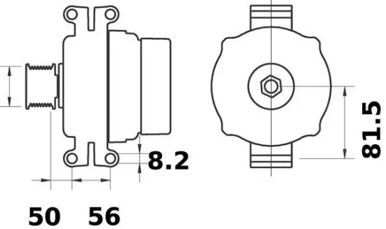 Generator 14 V MAHLE MG 448 Bild Generator 14 V MAHLE MG 448