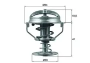 Thermostat, Kühlmittel MAHLE TX 164 82D