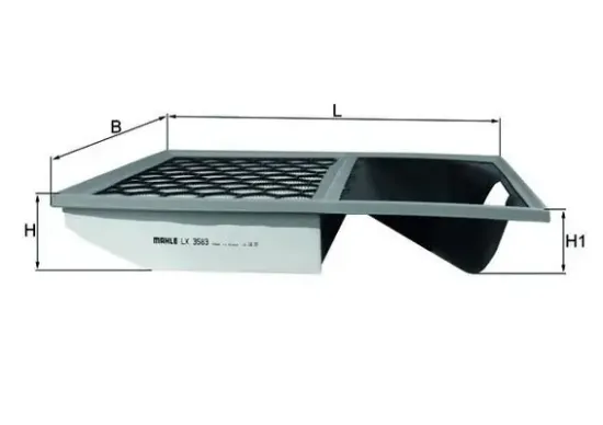 Luftfilter MAHLE LX 3583 Bild Luftfilter MAHLE LX 3583