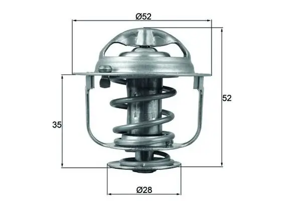 Thermostat, Kühlmittel MAHLE TX 165 88D