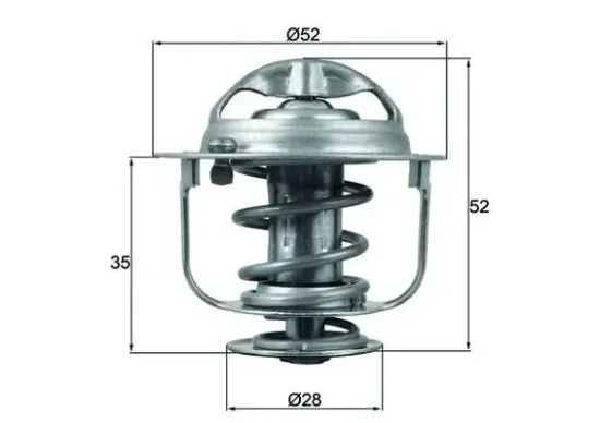 Thermostat, Kühlmittel MAHLE TX 165 88D Bild Thermostat, Kühlmittel MAHLE TX 165 88D