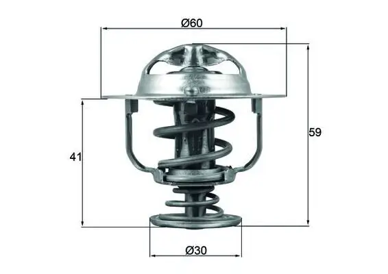 Thermostat, Kühlmittel MAHLE TX 177 82D