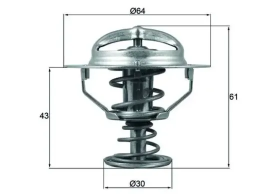 Thermostat, Kühlmittel MAHLE TX 178 78D Bild Thermostat, Kühlmittel MAHLE TX 178 78D