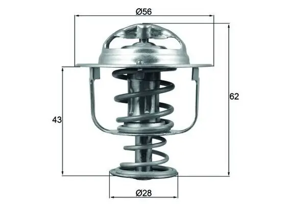 Thermostat, Kühlmittel MAHLE TX 197 71D