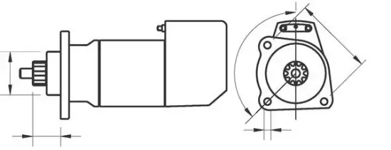 Starter 24 V 6,6 kW MAHLE MS 686 Bild Starter 24 V 6,6 kW MAHLE MS 686